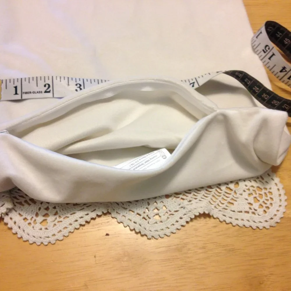 Accent Pillow Covers in muted green and cream, nwot